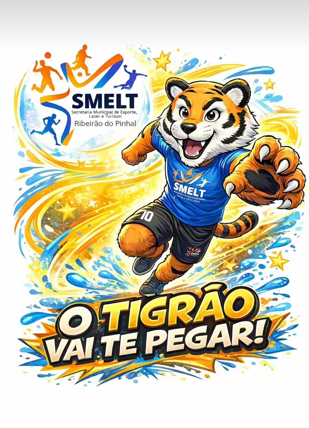 com vocês o MASCOTE OFICIAL SECRETARIA MUNICIPAL DE ESPORTES DE RIBEIRÃO DO PINHAL